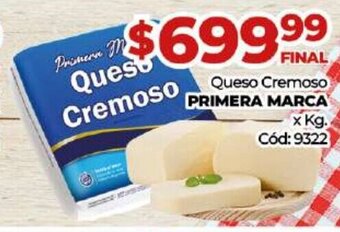 Diarco Queso Cremoso Primera Marca oferta