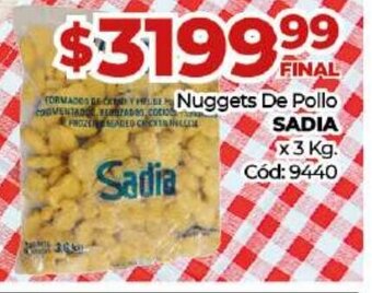 Diarco Nuggets de Pollo Sadia oferta