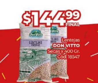 Diarco Lentejas Don Vitto Secas oferta