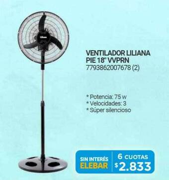 Punto Blu Ventilador liliana pie 18 oferta