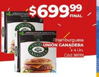 Diarco Hamburguesa Unión Ganadera oferta