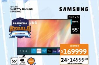 Cetrogar Smart tv samsung 55" 4k oferta