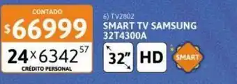 Cetrogar Smart tv samsung 32" oferta