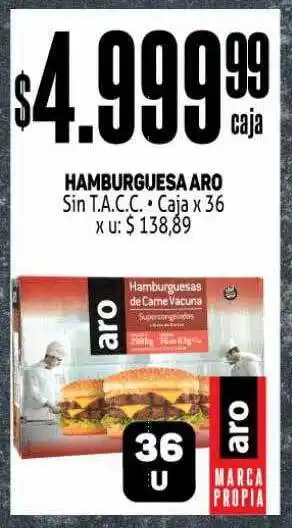 Makro Hamburguesa aro oferta
