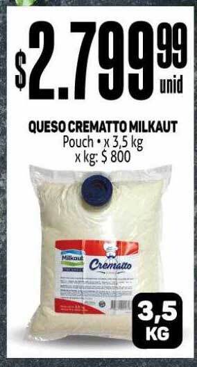 Makro Queso crematto milkaut oferta