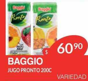 Masivos Baggio jugo pronto oferta
