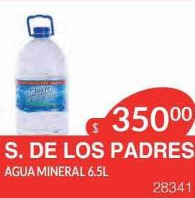 Masivos S de los padres agua mineral oferta