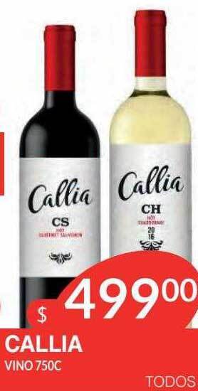 Masivos Callia vino oferta