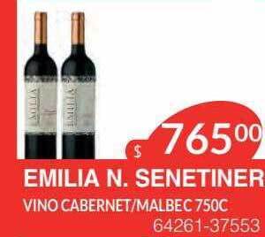 Masivos Emilia n senetiner vino cabernet malbec oferta