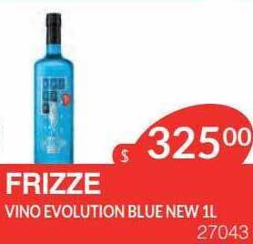 Masivos Frizze vino evolution blue new oferta