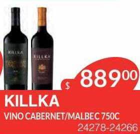 Masivos Killka vino cabernet malbec oferta