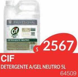 Masivos Cif detergente a gel neutro oferta