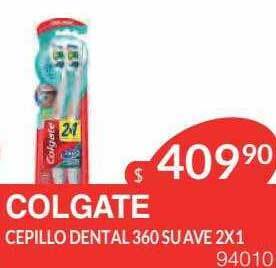 Masivos Colgate cepillo dental 360 suave 2x1 oferta