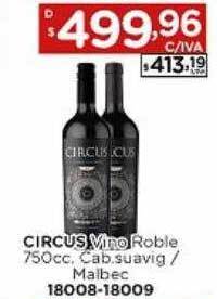 Hipermay Circus vino roble oferta