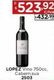Hipermay Lopez vino cabern sua oferta