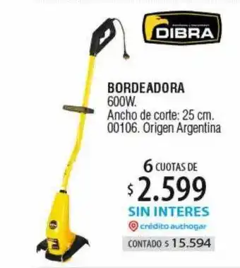 Authogar Bordeadora 600w dibra oferta