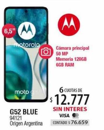 Authogar G52 blue motorola oferta