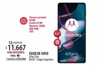 Authogar Edge30 gris motorola oferta
