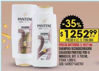 Coto Shampoo acondicionador colágeno pantene pro-v miracles oferta