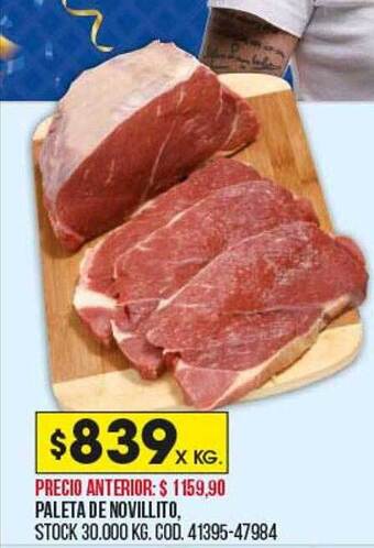 Coto Paleta de novillito oferta