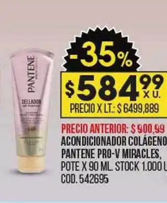 Coto Acondicionador colágeno pantene pro-v miracles oferta