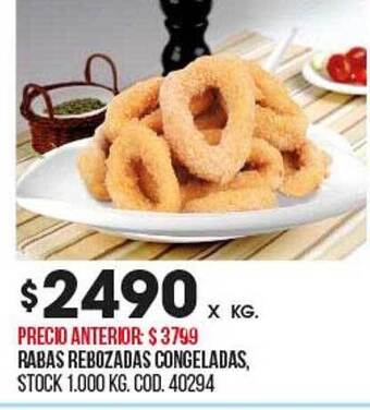 Coto Rabas rebozadas congeladas oferta