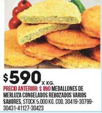 Coto Medallones de merluza congelados rebozados varios sabores oferta