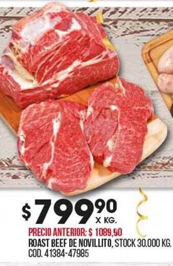 Coto Roast beef de novillito oferta