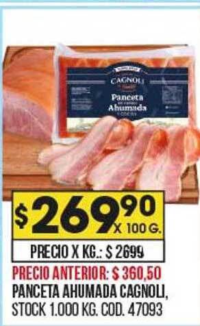 Coto Panceta ahumada cagnoli oferta
