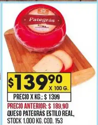 Qqueso pategrás estilo real