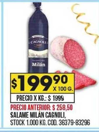 Coto Salame milán cagnoli oferta