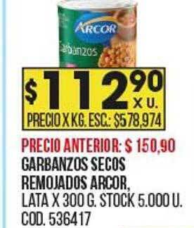Coto Garbanzos secos remojados arcor oferta