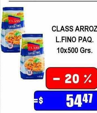 Dulcenter Class arroz l. fino paq. oferta