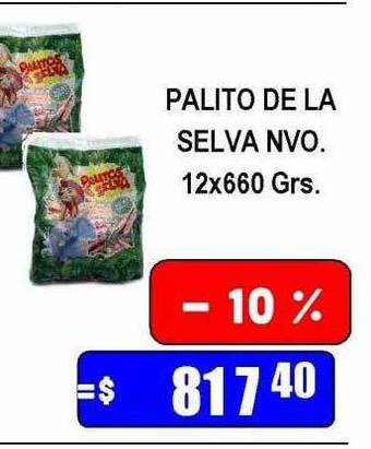 Dulcenter Palito de la selva nvo oferta