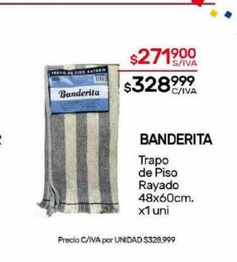 Nini Mayorista Banderita trapo de piso rayado oferta