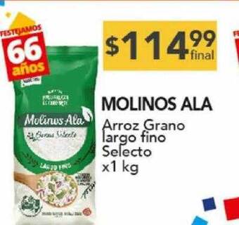 Nini Mayorista Molinos ala arroz grano largo fino selecto oferta