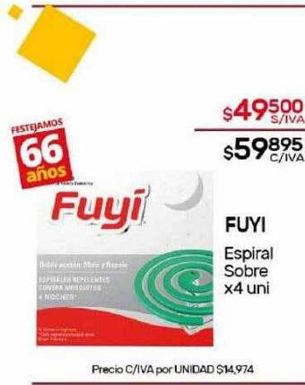 Nini Mayorista Fuyi espiral sobre oferta