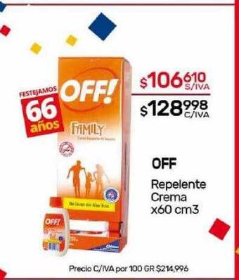 Nini Mayorista Off repelente crema oferta