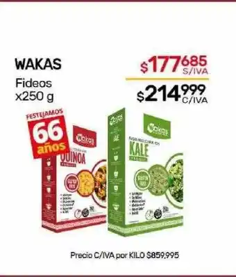 Nini Mayorista Wakas fideos oferta