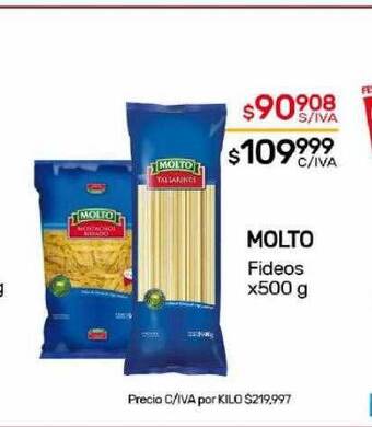 Nini Mayorista Molto fideos oferta