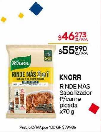 Nini Mayorista Knorr rinde mas saborizador p carne picada oferta