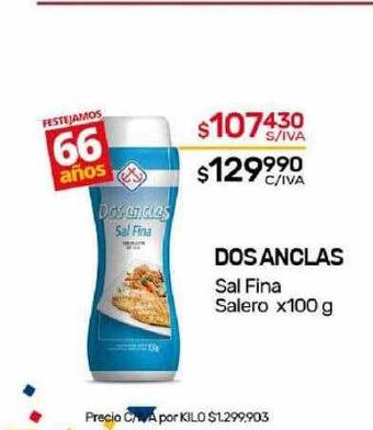 Nini Mayorista Dos anclas sal fina salero oferta