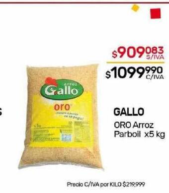 Nini Mayorista Gallo oro arroz parboil oferta