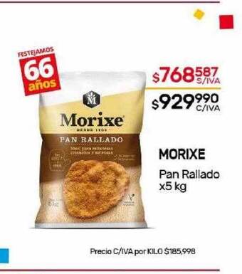 Nini Mayorista Morixe pan rallado oferta