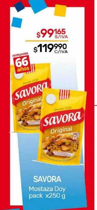 Nini Mayorista Savora mostaza doy pack oferta
