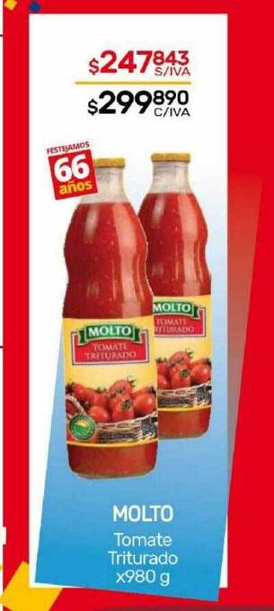 Nini Mayorista Molto tomate triturado oferta