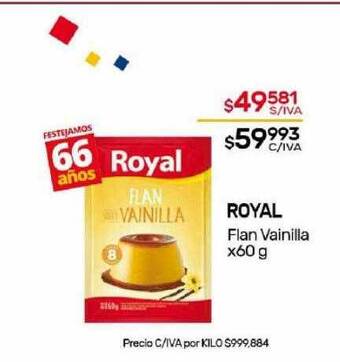 Nini Mayorista Royal flan vainilla oferta