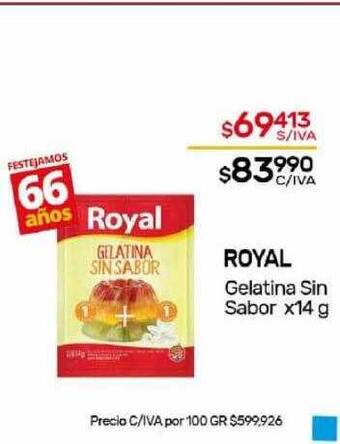 Nini Mayorista Royal gelatina sin sabor oferta