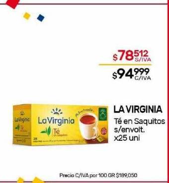 Nini Mayorista La virginia té en saquitos s envolt oferta