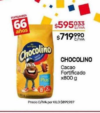 Nini Mayorista Chocolino cacao fortificado oferta